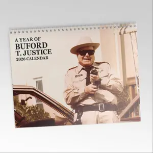New 2026 Buford Sheriff Theme Wall Calendar, Tear Off Calendar, Large Monthly Design, Perfect Gift for Police Movie Fans, Includes Monthly Photos, 12-Month Planner