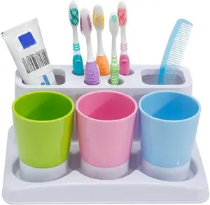 Eslite Toothbrush Toothpaste Holder Stand for Bathroom Storage Organizer - Soporte para cepillo de dientes y pasta de dientes Eslite para organizador de almacenamiento de baño