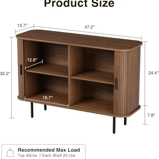 Walnut(15.7"D x 47"W x 32.2"H)