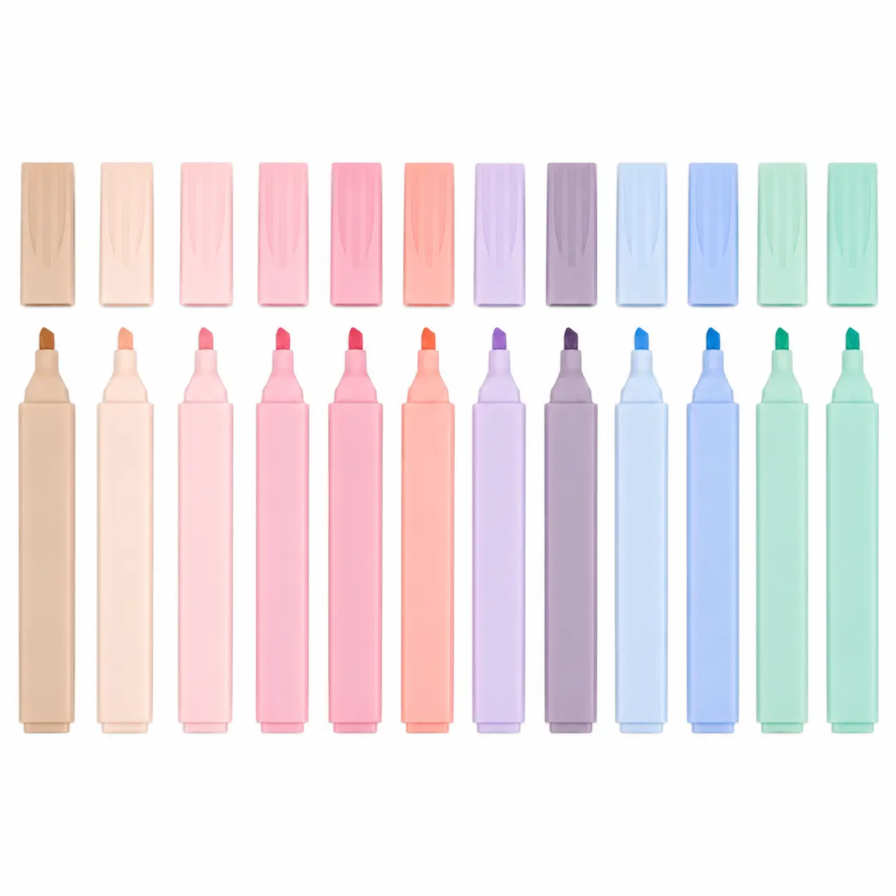 12-Pcs Pastel Bible Highlighters – No Bleed Smooth Writing Highlighter Set for Journaling, Study & Note-Taking – Cute Aesthetic Set for Bible Study & School Supplies  Multicolor Pen