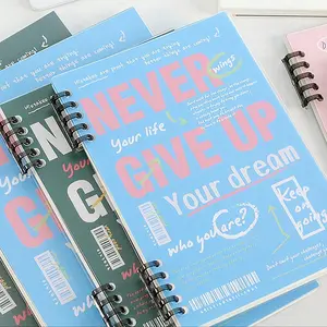 A5 Detachable Loose-leaf Notebook, 1 Count 60 Sheets Classic College Ruled Student Notepad, Portable Notebook for Note-taking & Organization