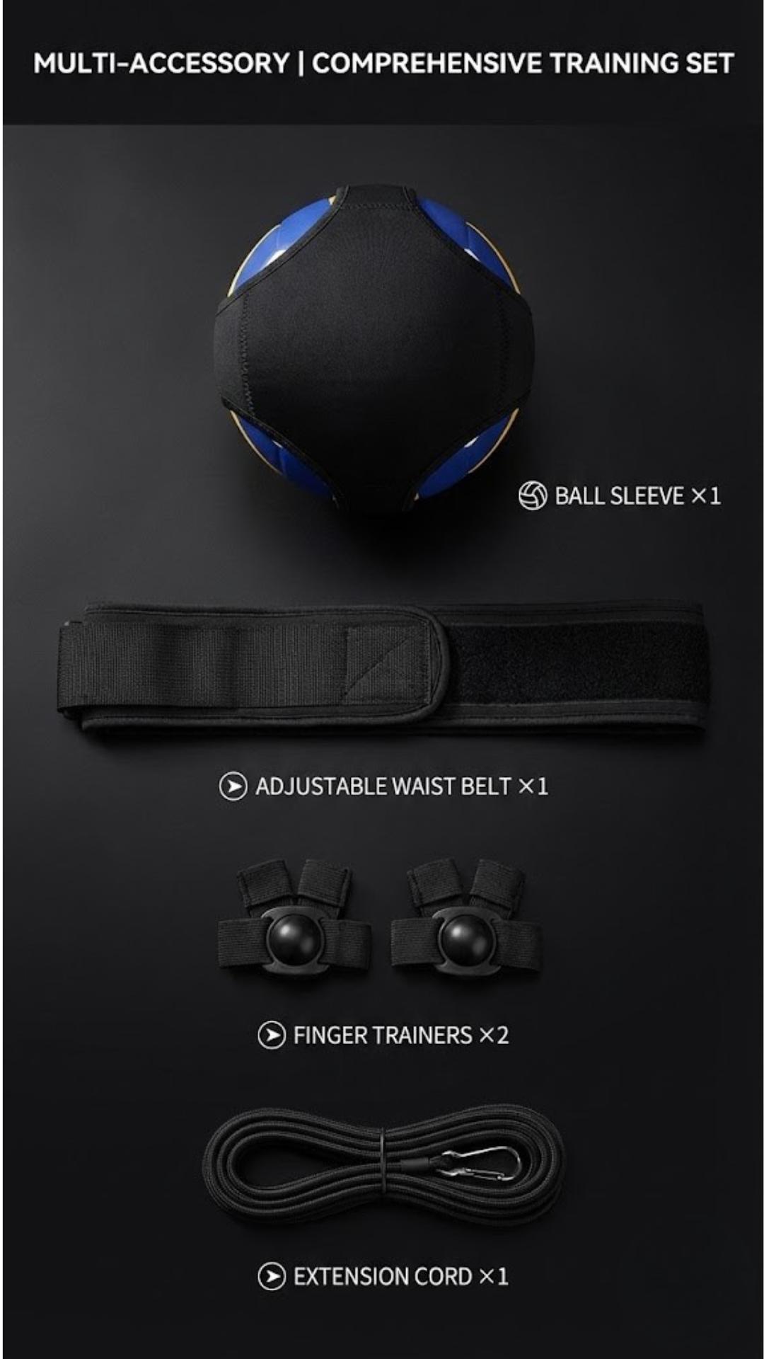 Volleyball Training Equipment Aid, Volleyball Training Rebounder Set, Solo Volleybal-l Trainer Improve Serving, Spiking, Passing for Beginners to Pros, Volleybal-l Gifts for Teen