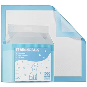 AuraHome 150-Count 22in x 22in Super Absorbent Dog Pee Pads - Leakproof, Quick Drying, Odor Locking, 5-Layer Disposable Underpads with Diamond Quilting, Polymer Core, Mess-Free for Puppy Potty Training (Bulk Value Pack), Zero Mess