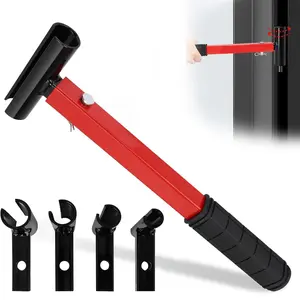 4 in 1 Door Hinge Adjustment Wrench with Rubber Handle, Multifunctional Hinge Adjustment Wrench, Professional Hand Tool, Heavy Duty Tool for Home and Commercial Building