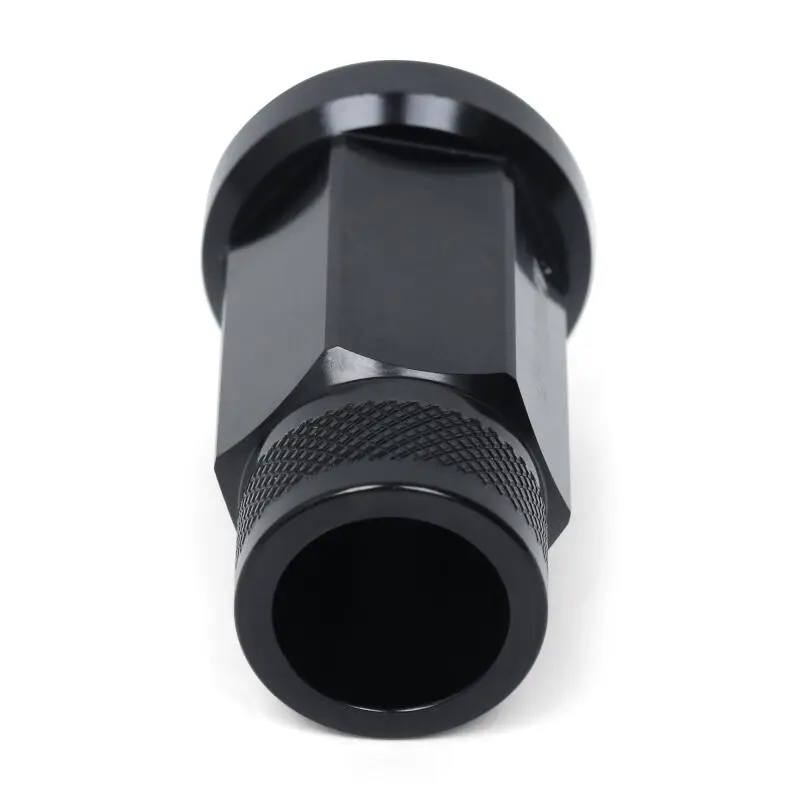 BLOX Racing Series Forged Metal Lug Nuts - Black, 12x1.25mm, 16-Piece Set for Street Cars, Set Of 16