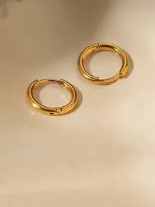 Elegant Stainless Steel Hoop Earrings, Perfect for Daily Wear or Parties, Ideal Gift for Women, Bohemian Style Ladies' Earrings