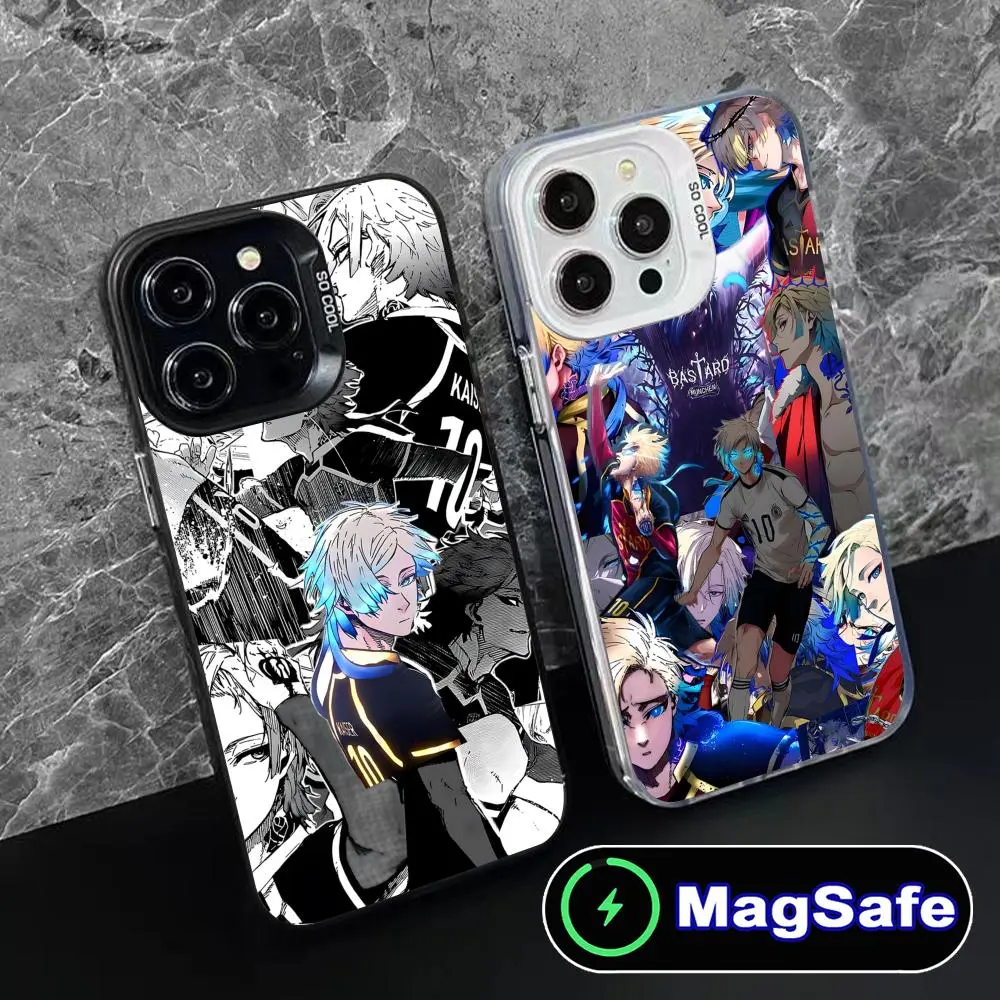 Blue Lock Michael Kaiser Anime MagSafe Phone Cases For iPhone 17 16 15 14  13 12 11 Promax Pro Air Plus Translucent Shockproof Protective Black Cover  - TikTok Shop
