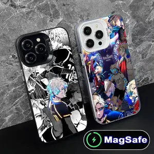 Blue Lock Michael Kaiser Anime MagSafe Phone Cases For iPhone 17 16 15 14 13 12 11 Promax Pro Air Plus Translucent Shockproof Protective Black Cover