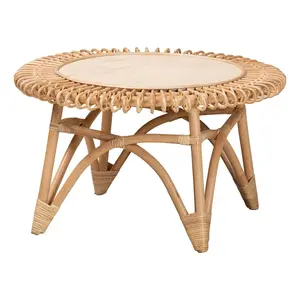 bali & pari Elani Natural Rattan Coffee Table