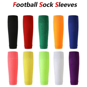 Football Sock Sleeves,Soccer Shin Guards Sleeves,Pre-Cut Sock Leg Sleeves,Team Leg Sock Sleeve Cut Football Socks Shin Pad Sleeves Shin Pad Holders Fits Over Calf/Shin Guards Football Sports Protective Gear,breathable,Football Accessories