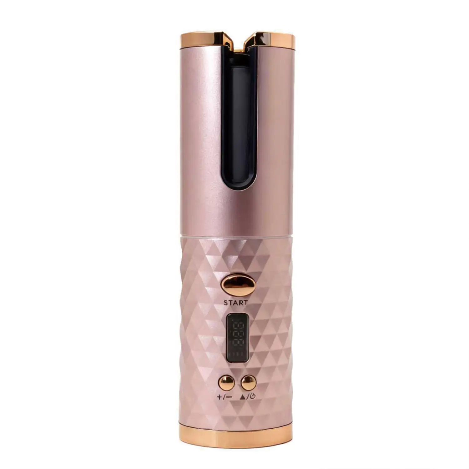 Automatic Curling Iron, Hair Curling Iron for Hair Styling, Cordless Automatic Hair Curler, with 6 Temperature Settings and Timers, Auto Shut-Off, Fast Heating, Rechargeable Cordless Hair Curler 1 (Champagne gold)