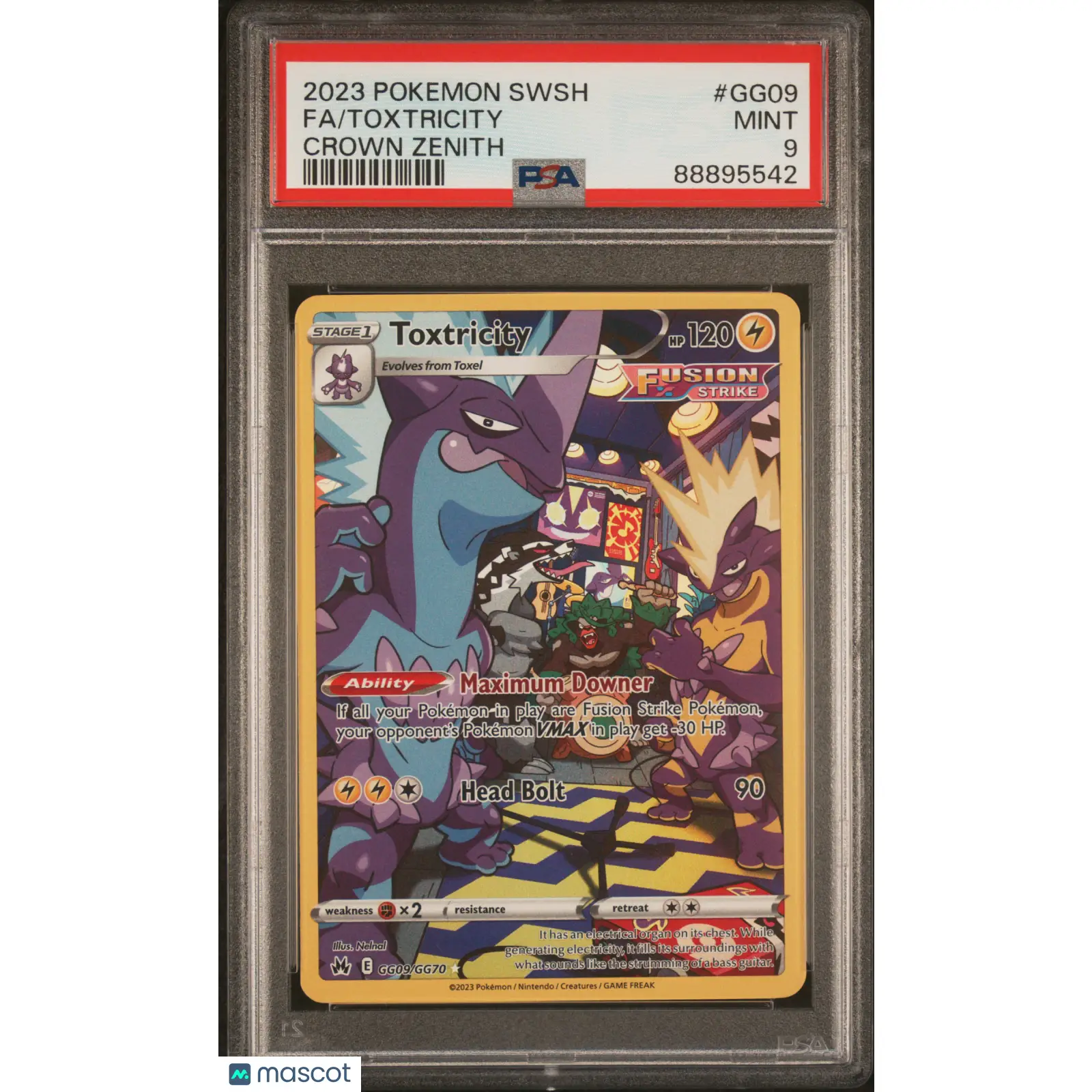 PSA 2023 PokéMon TCG Toxtricity #GG09 9