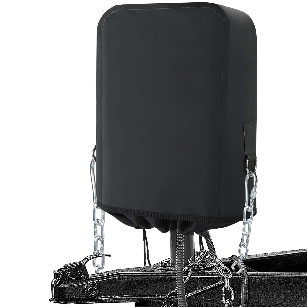 Safoner RV Tongue Jack Cover Waterproof – Electric Jack Protector with Chain Hooks for Campers, Trailers & Motorhomes | RV Camper Accessories