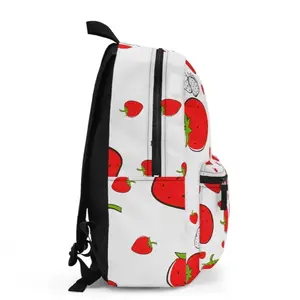 Strawberry madness collection Get Noticed with this Bright and Sweet Strawberry Printed Backpack - Stylish and Practical