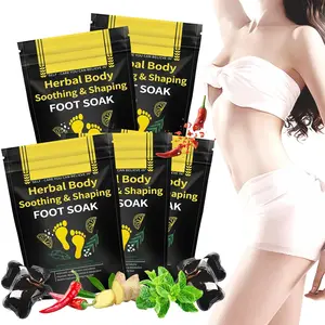 25PCS Herbal Body Detox Foot Soak Beads, Detox & Shaping Cleansing Foot Soak for Men and Women, Daily Rebody Body Detoxingherbs Foot Soak Beads for a Relaxing and Soothing Experience (5 Pack \/25 PCS)