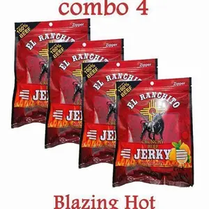 Blazing Hot El Ranchito Crunchy Beef Jerky Net Wt. 2 oz