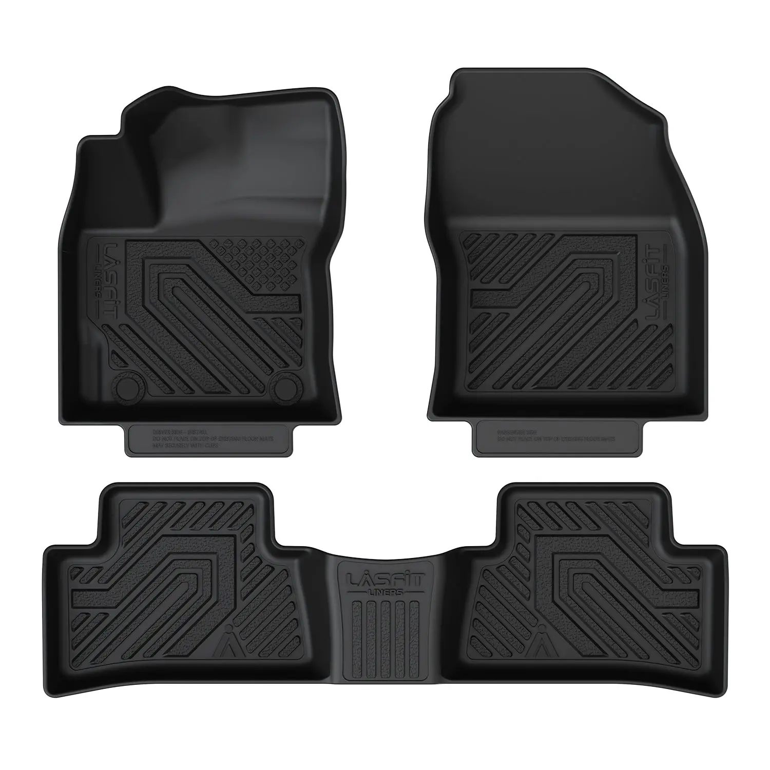 Lasfit Automotive Deep-Tread Floor Mats & Cargo Mat, Custom-Fit for 2022-2026 Toyota Corolla Cross, Car Interior Accessories, Automotive Floor Mats