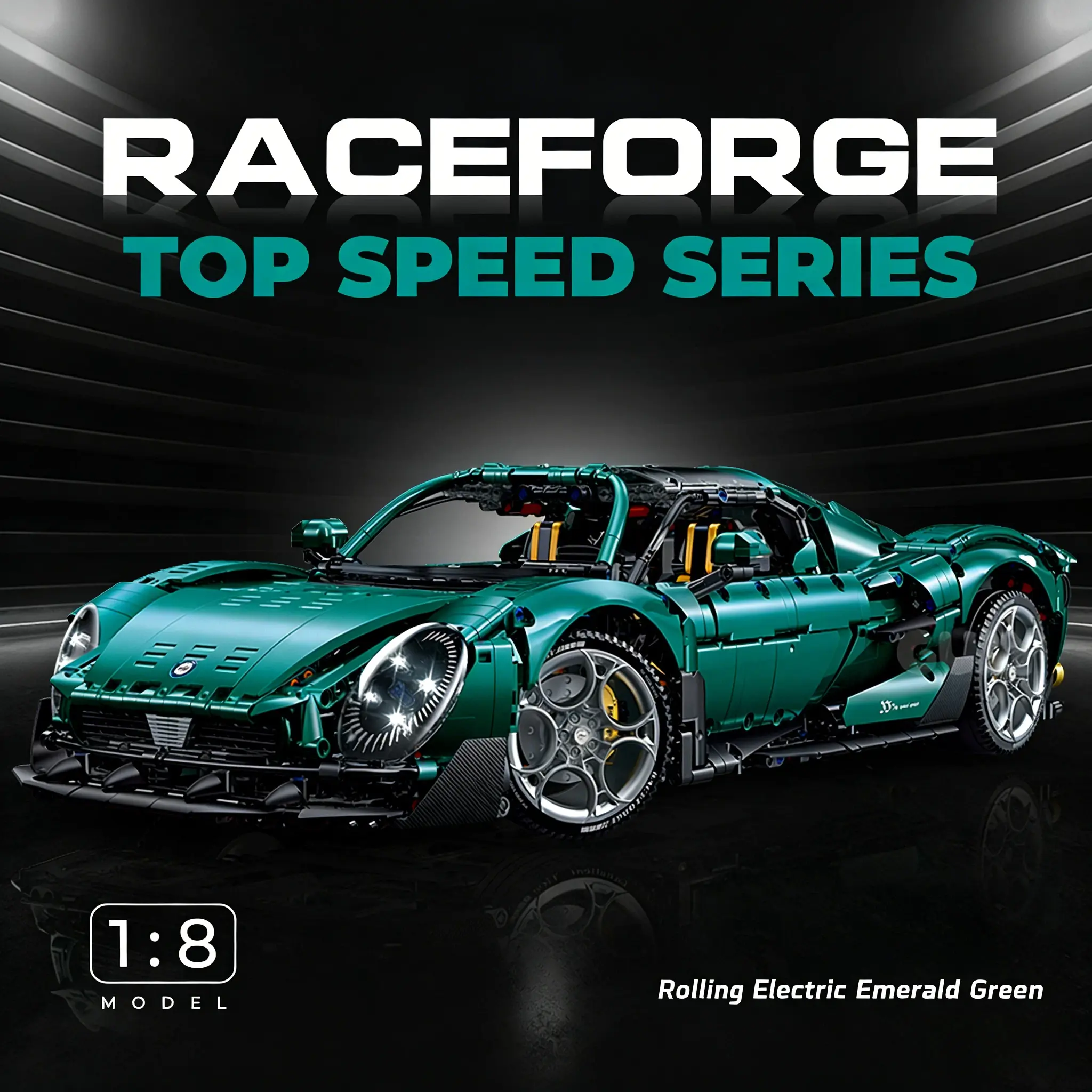 Blue Sports Car Model Building Kit, Building Block Sets, Fashionable ...