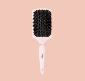 L'ANGE HAIR - Detangling Hairbrush - Nylon & Boar Bristles Wide Head Brush for Thick Hair, Wet or Dry Use, Reduces Snagging & Breakage, Tames Flyaways & Frizz for Softer, Shinier Strands, Paddle Brush