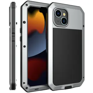 New Metal Heavy duty anti-slip Sturdy drop Resistant 360 Degree full Protection case for iPhone16 15 14 13 12 11 Xs Max Series
