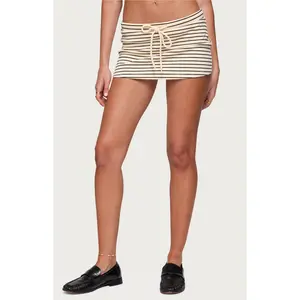 Edikted Women's Brena Striped Mini Skort - Multicolor