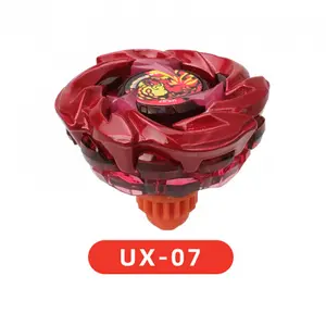 BEY X UX Series UX-07 Flame Prison Raging Lion Attack Beyblade High burst impact, Durable lion claw-shaped blades, red and purple color scheme, Raging Lion + flame Anime theme design 4.8 cm (1.88 inches) Round Children's gift collectible toy