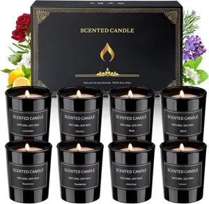 Candle Set, Holiday Scented Candle Soy Candles for Home Scented, Candle Gift Set for Women Men Holiday Candle Aromatherapy Candles, Women Gifts Bszatan