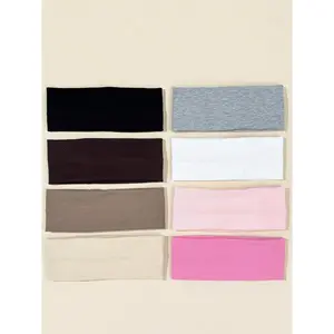 8pcs-Set-Solid-Color-Breathable-Moisture-Wicking-Sports-Headbands-Suitable-For-Gym-Workouts-Running-And-Daily-Wear-Hair-Band-Turban-Headband-Sweatband-Hairband-Elastic-Headbands-Sweat Absorbing Headband-Training Headband-Fitness Sweat Band