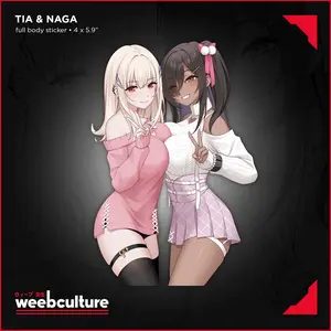 Tia & Naga Sticker