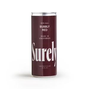 Surely Non-Alcoholic Bubbly Red Can