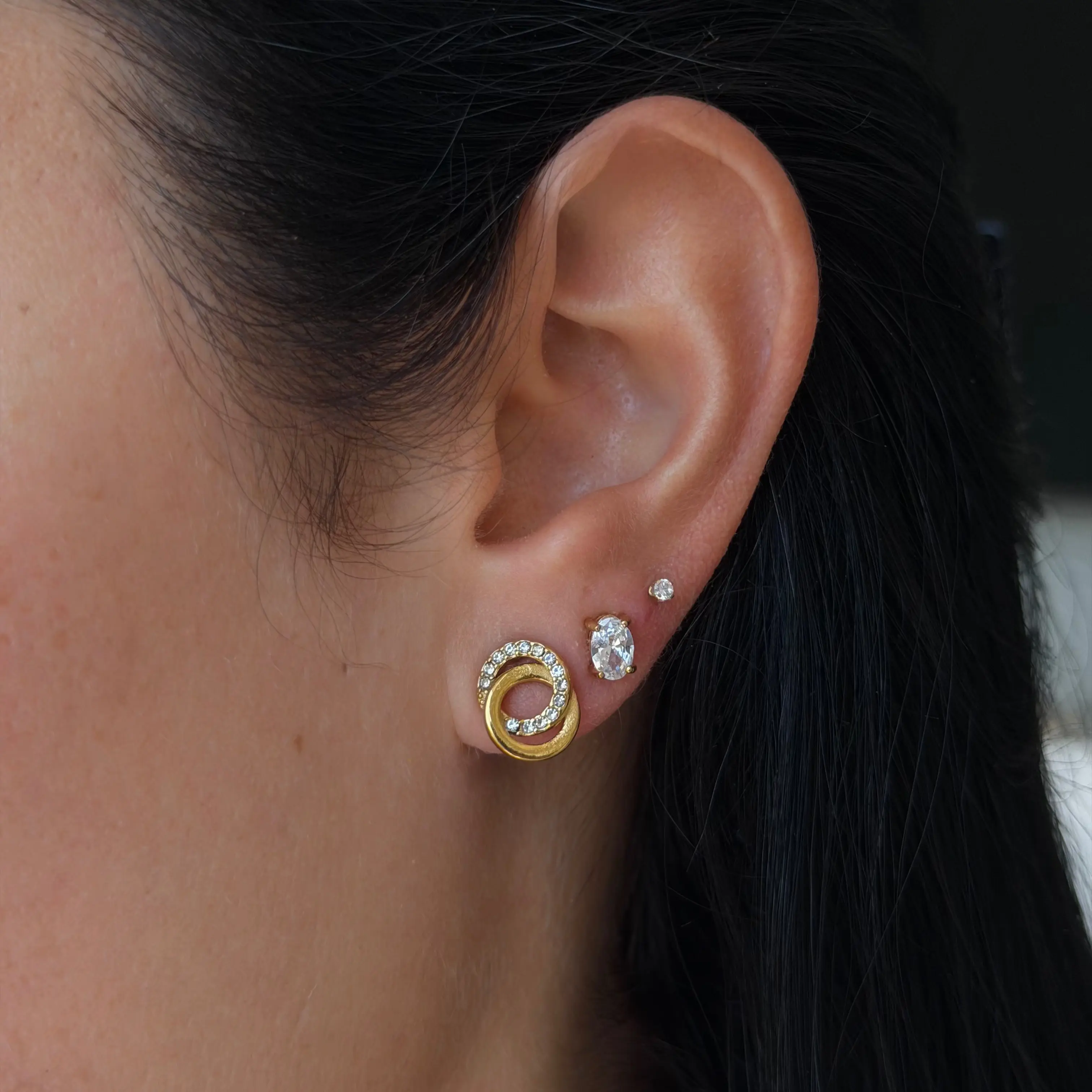 EVRY JEWELS Gold or Silver Plated Women's Hypoallergenic Holly Earrings EVRY JEWELS Gold or Silver Plated Women's Hypoallergenic Holly Earrings