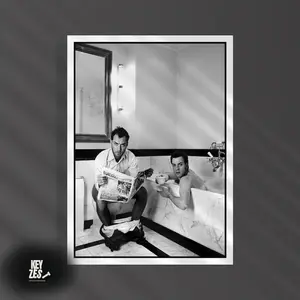 [SALE UP TO 50% + FREE SHIP] Jude Law & Ewan McGregor Bathroom Poster Funny Wall Art