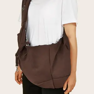 Portable Lightweight Pet Carrier Bag, Animal Carrier, Solid Color & Plaid Pattern Pet Carrier Backpack With Adjustable Strap For Small Dogs & Cats