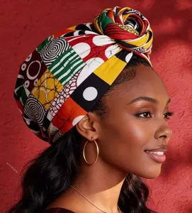 African Headwrap- Patches Pattern