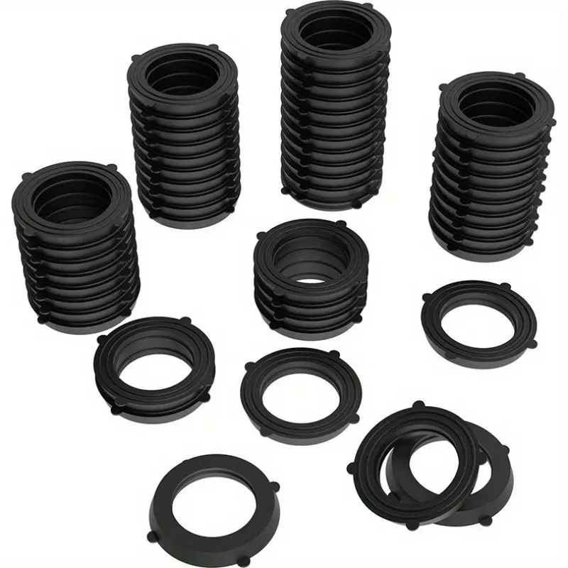 100pcs Hose Splitter Washers, Garden Hose Washers Rubber Seals, Garden Faucet Washers, Faucet Splitter Washer, Fit All Standard 3/4 Inch Water Faucet Fittings