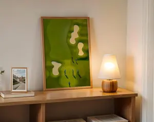 [No Frame] Golf Wall Art Aerial Golf Course Poster Golf Gift for Him Minimalist Golf Print Sports Room Office Decor Gift Idea