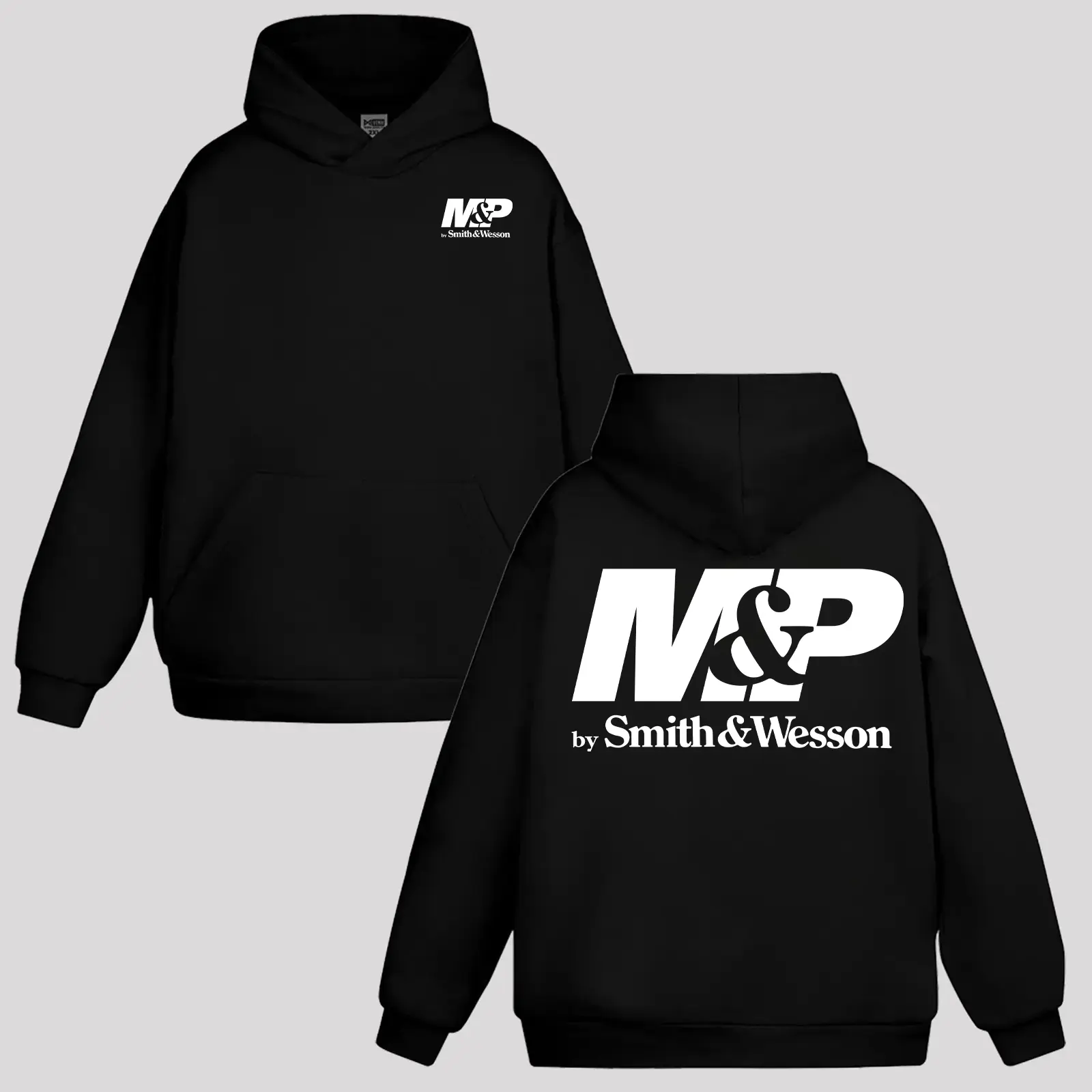 🪖 ⭐ Men's Graphic Hoodie Sweatshirt, Soft Cotton Blend Fabric, Classic Fit Pullover Top for Gun Enthusiasts and Tactical Wear, Tops, Menswear, Print, Casual, Fashion Apparel, Cotton-Poly, Graphic Print