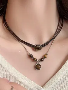 Women's Vintage Statement Necklace, Elegant Necklace, Fashion Jewelry for Party, Daily Clothing Decor, Trendy All-match & Exquisite Jewelry for Birthday Gift