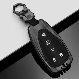 5 Button Key Fob Cover Fit for Chevy 2016-2022 Chevy Malibu Cruze Camaro Equinox Traverse Blazer Keyless Entry Remote Control