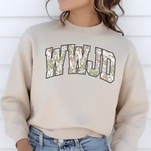 Camo WWJD Gildan Sweatshirt