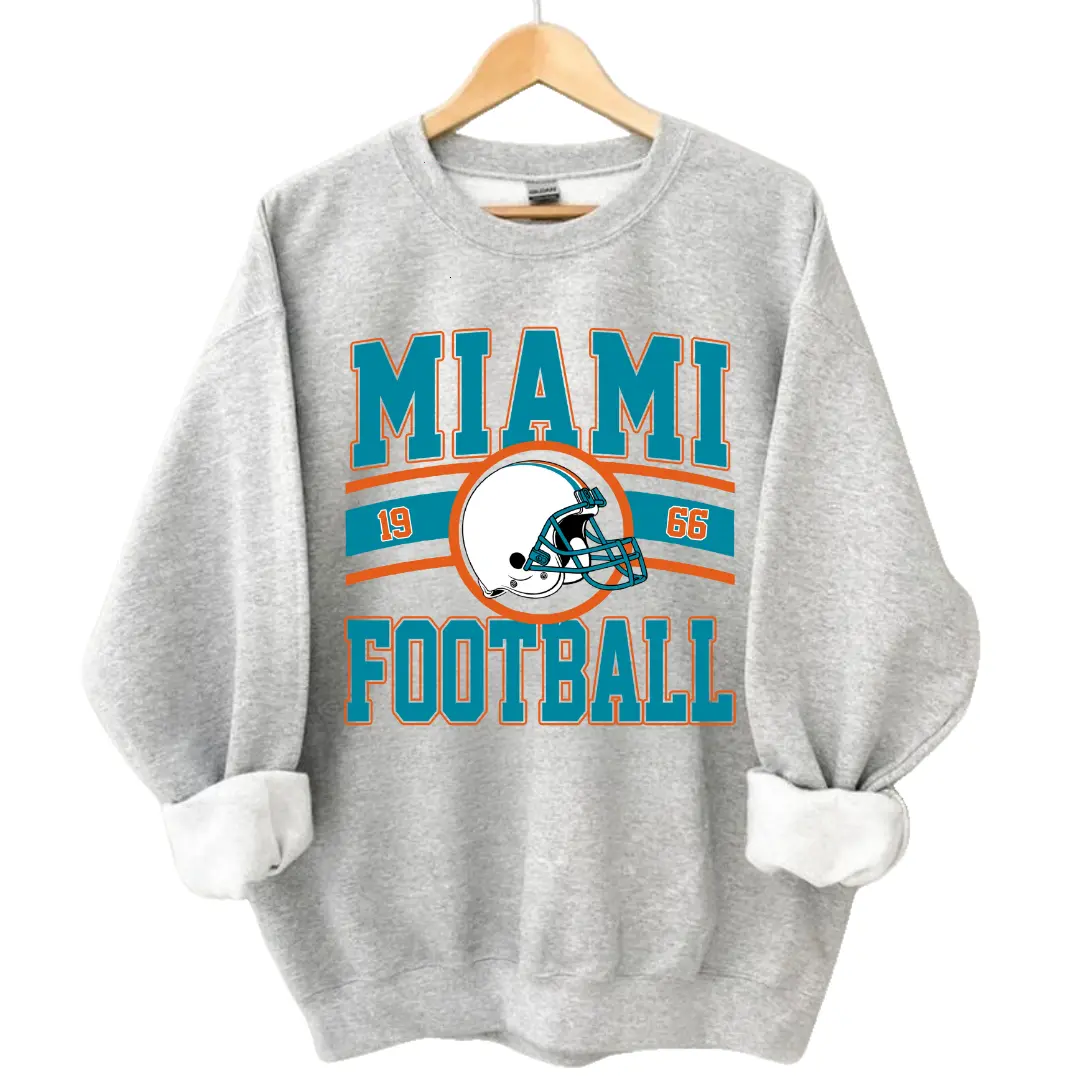 Dolphin Apparel, Vintage Style Miami Football Hoodie, Game Day Hoodie, Miami Team Football Hoodie, Sunday Miami Hoodie, Miami Football Hoodie, Retro Miami Gridiron Hoodie, Graphic Pullover, Unisex Game Day Apparel