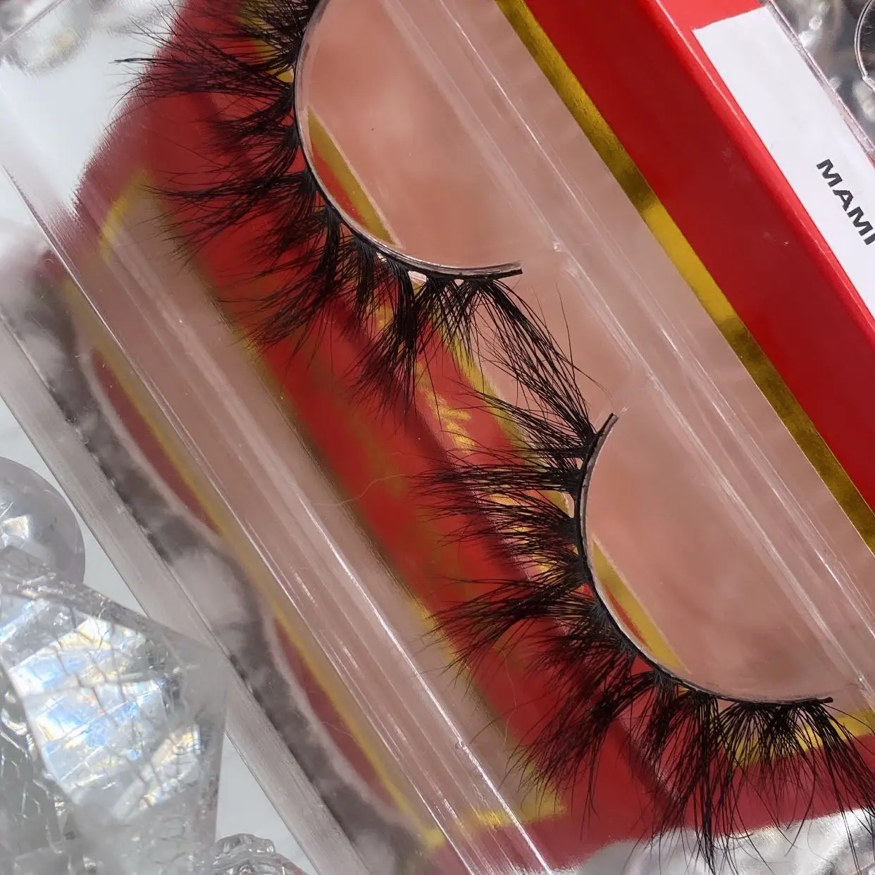 1 pair wispy reusable  Lightweight Falsie Mink Eyelashes