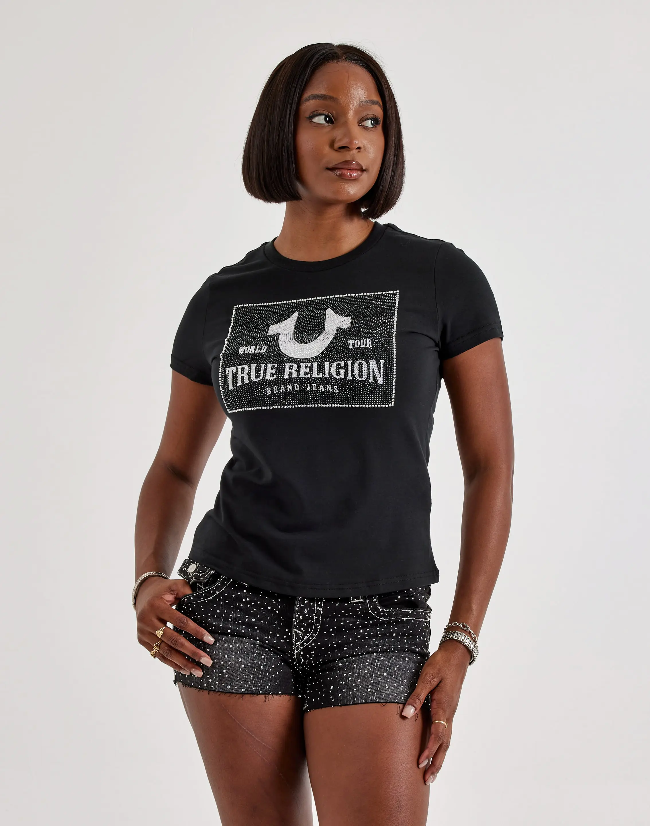 Womens True Religion Crystal Tee