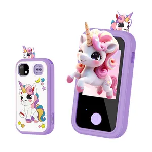 Kids Smartphone Toy Educational Smart Learning Phone Toy Christmas Birthday Gift for Boys and Girls Ages 3-12 MP3 Music Player Learning Toy Kids Mobile Toy Puzzle Games Travel Toy Multifunctional Childrens Phone Thanksgiving Gift Includes 32GB Card