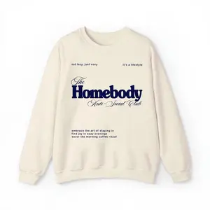 The Homebody Social Club' Crewneck Sweatshirt Pullover Sweatshirt, Hoodie, Comfort Colors