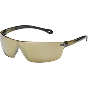 212 MAIN Gateway Safety 446M Starlite Squared Modern Frames Sunglasses - Polycarbonate Mocha Mirrored Lenses, Standard Design