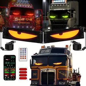 2pcs Devil Eyes Light for Cars, Programmable LED Eyes for Car, 23.63Inch*4.73Inch, Suitable for Windows of Cars And Small to Medium-Sized Trucks, Without Battery