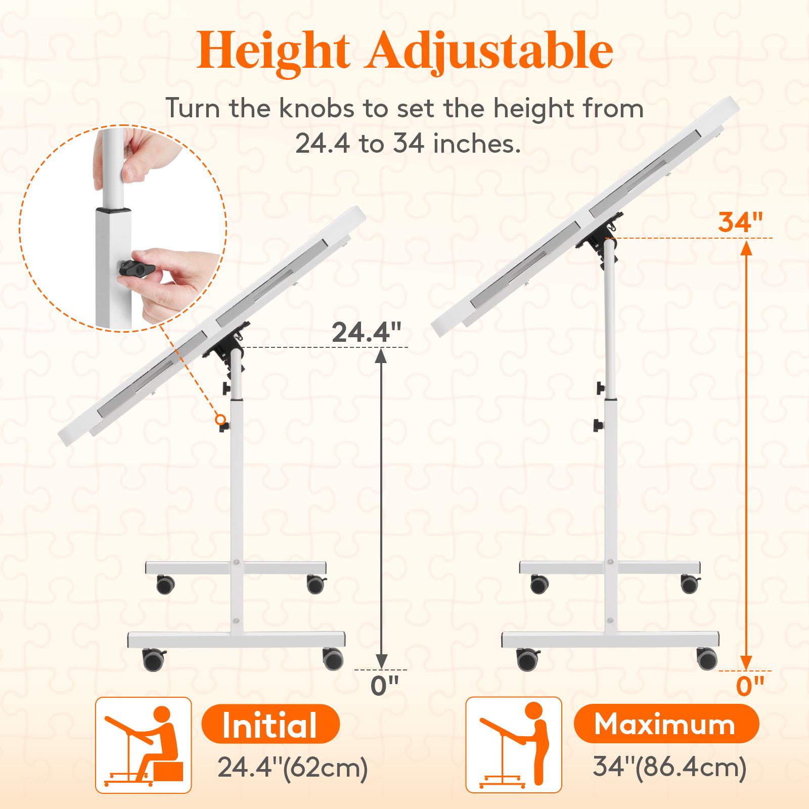 Lifewit 1500-Piece Jigsaw Puzzle Board with Drawers – Multiple Options: Rotating, Tilting, Adjustable Height, Ideal Gift for Puzzle Lovers Lifewit 1500-Piece Jigsaw Puzzle Board with Drawers – Multiple Options: Rotating, Tilting, Adjustable Height, Ideal Gift for Puzzle Lovers