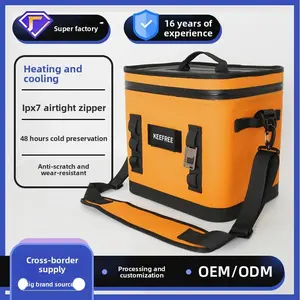 Waterproof ice bag thermal insulation outdoor ice bag large capacity portable camping travel cold insulation TPU anti-collision picnic tableware bag