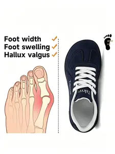 Wide Toebox Training Shoes, Soft Sole Comfortable Footwear, Retro Casual Board Sneakers, Non-Pressing Design, Ideal for Daily Wear, Walking Shoes